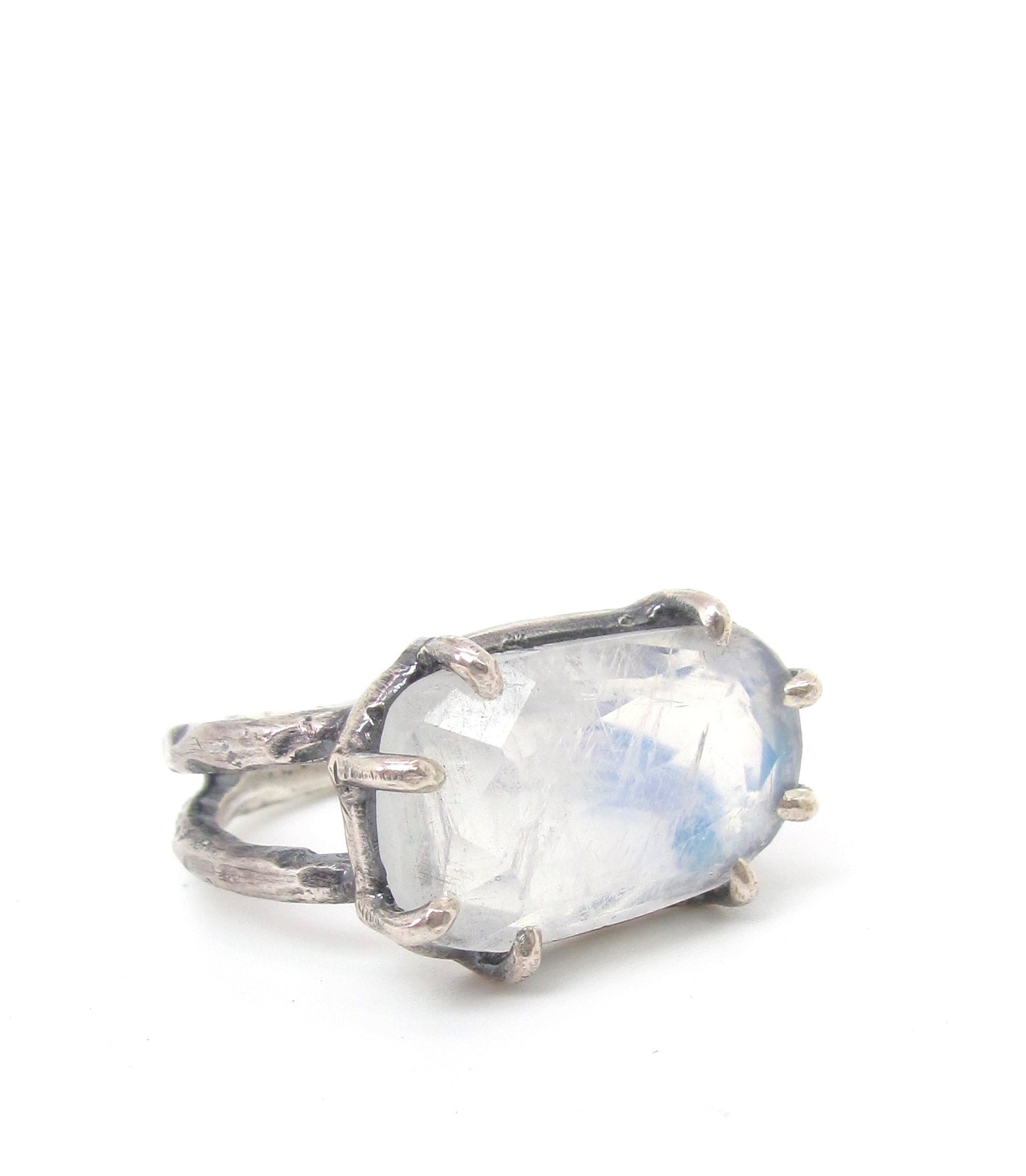 Rose cut Moonstone Ring