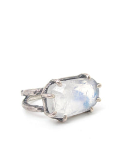 Rose cut Moonstone Ring