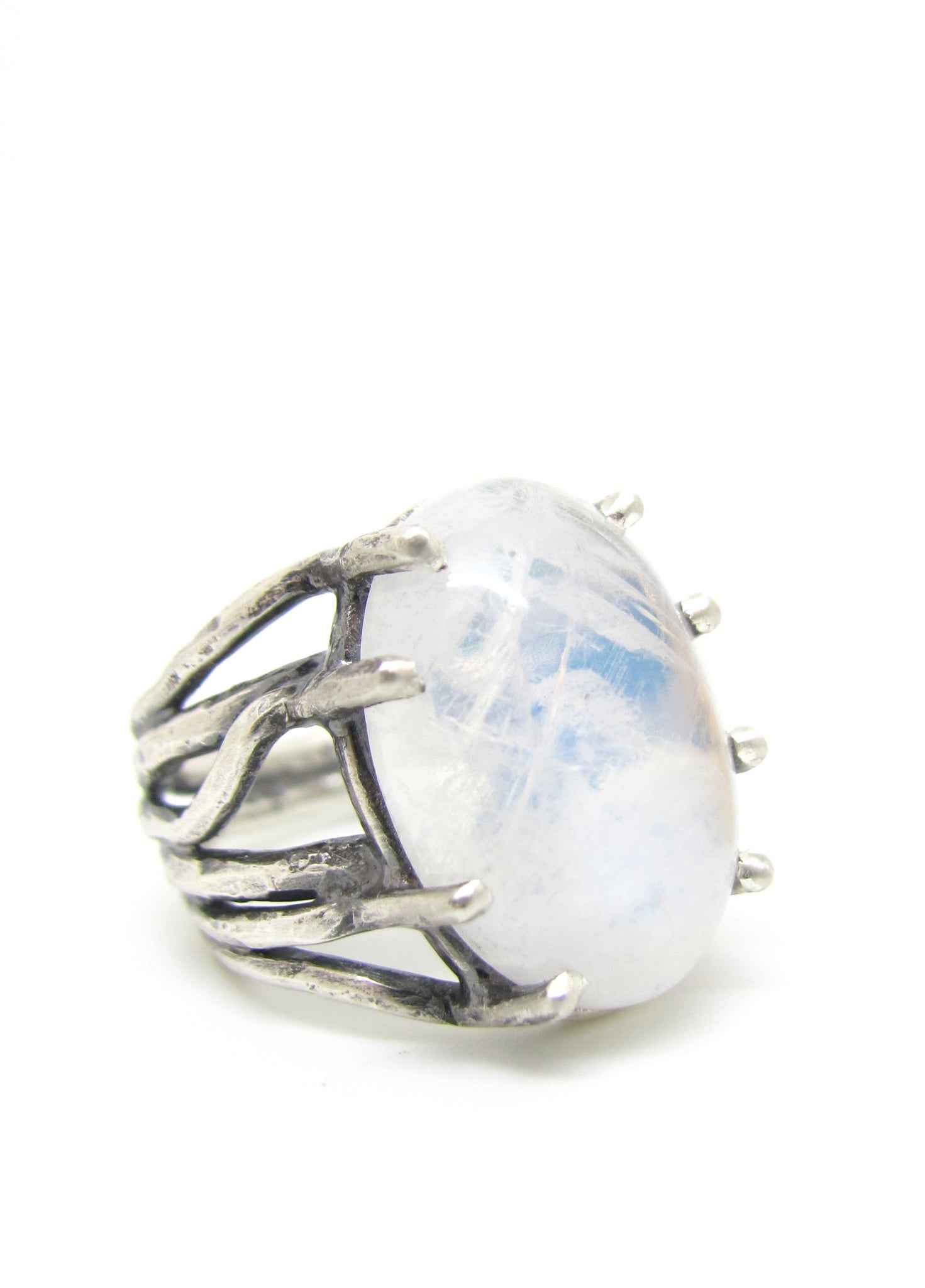Growing Roots Moonstone Ring