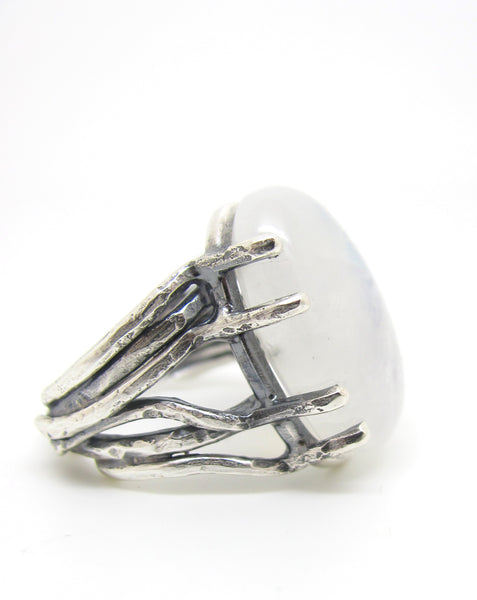 Growing Roots Moonstone Ring