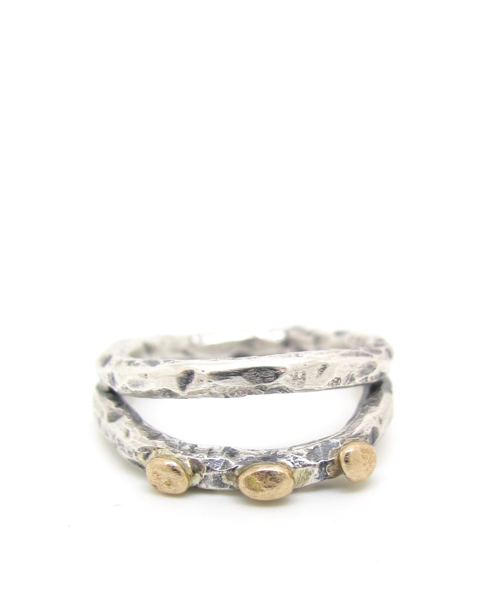 Silver and Gold Double Ring