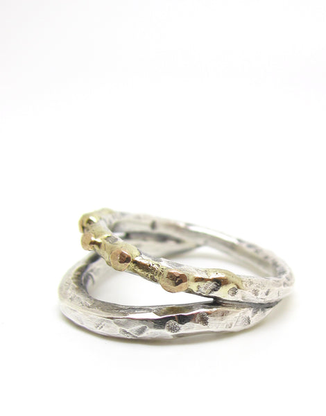 Silver and Gold Double Ring
