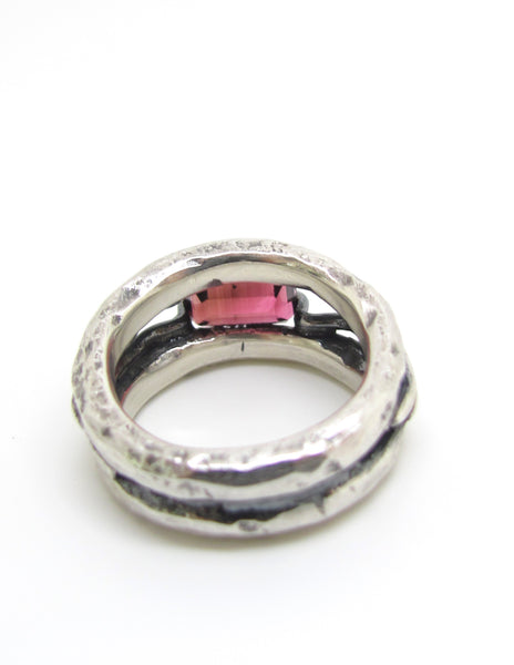 Embedded Pink Tourmaline Ring