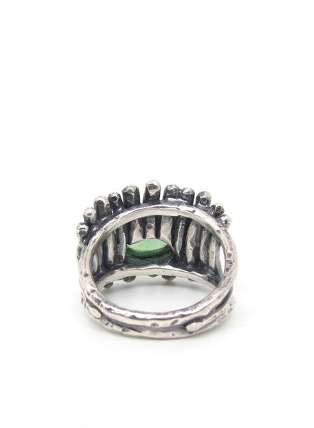 The Sequoia Ring with Green Tourmaline