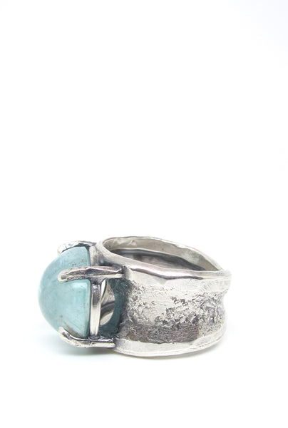 Icy Aquamarine Ring