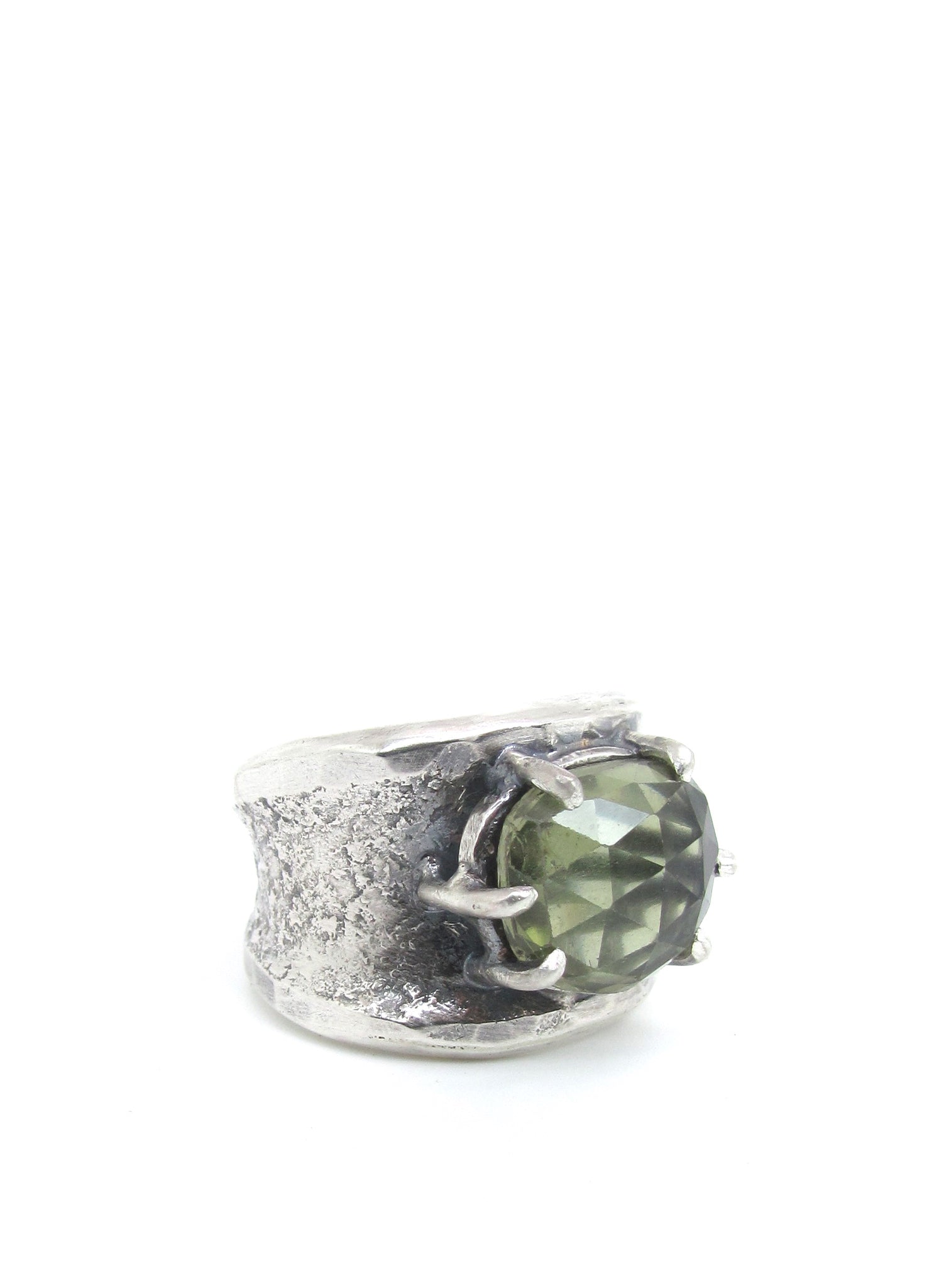 Olive Green Tourmaline Ring