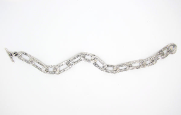 Flattened Ovals Chain Bracelet