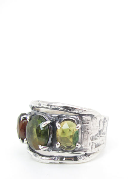 Triple Tourmaline Ring