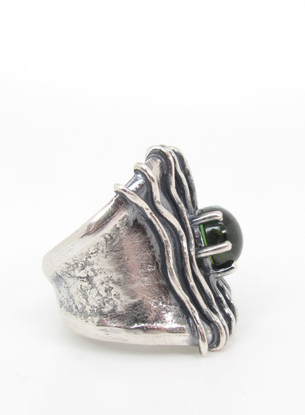 Tourmaline Sea Grass Ring