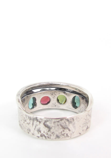 Tourmaline Cluster Ring