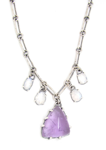 Amethyst and Moonstone Necklace