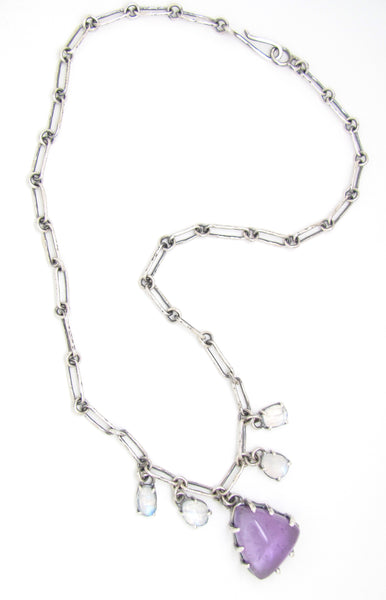 Amethyst and Moonstone Necklace