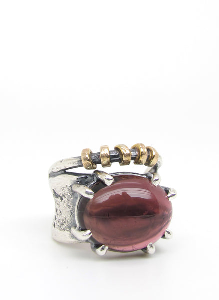 Merlot Toned Tourmaline Ring