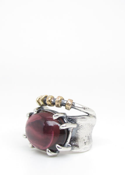 Merlot Toned Tourmaline Ring