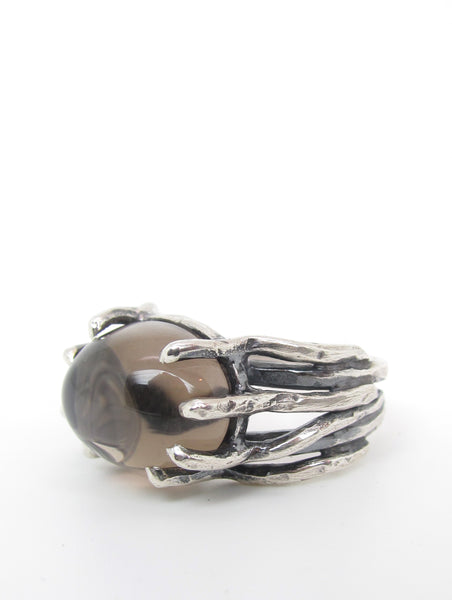 Smokey Quartz Growing Vines Ring