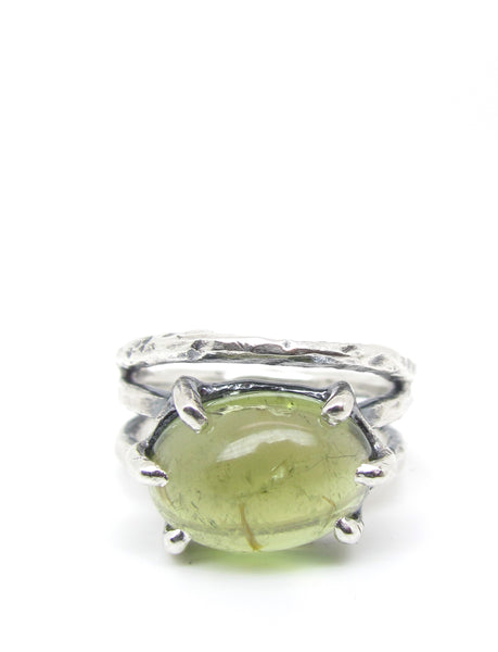 Chartreuse Tourmaline Ring