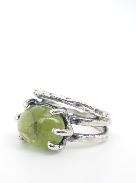 Chartreuse Tourmaline Ring