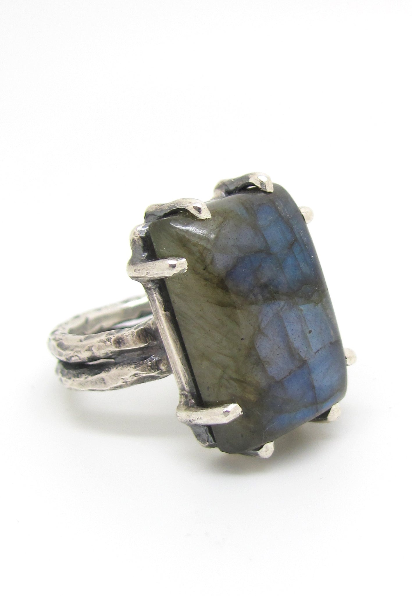 Indigo Blue Labradorite Ring