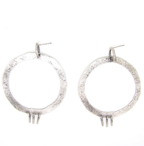 Large Poppy Hoops
