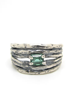 Embedded Tiny Tourmaline Ring