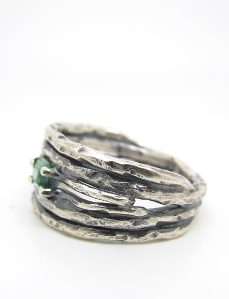 Embedded Tiny Tourmaline Ring