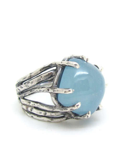 Growing Roots Aquamarine Ring