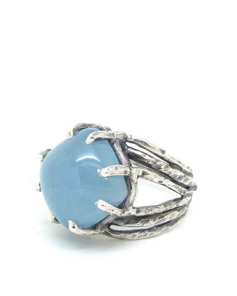 Growing Roots Aquamarine Ring