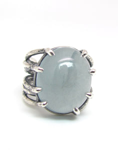 Foggy Skies Aquamarine Ring