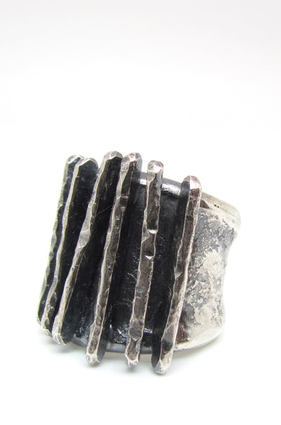 Hammered Lines Ring