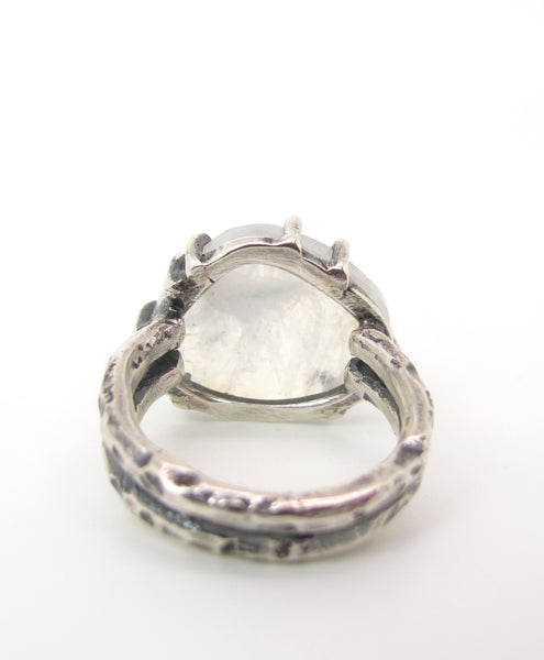 Organic Shaped Moonstone Ring