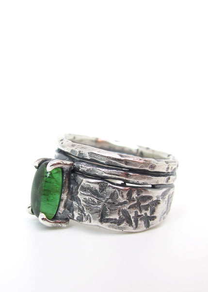 Chisel Marked Tourmaline Ring