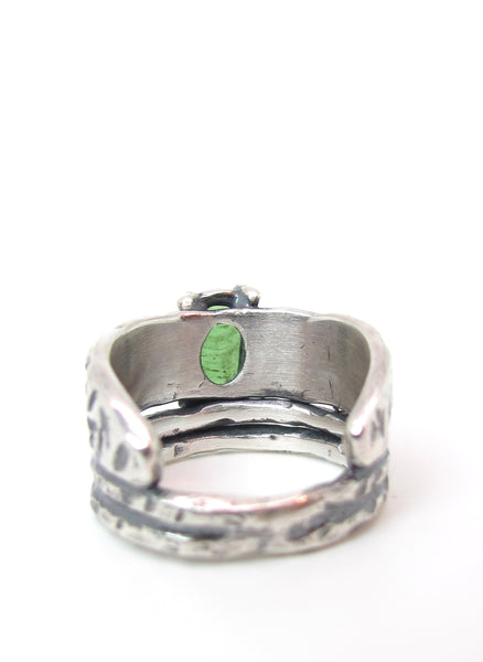 Chisel Marked Tourmaline Ring