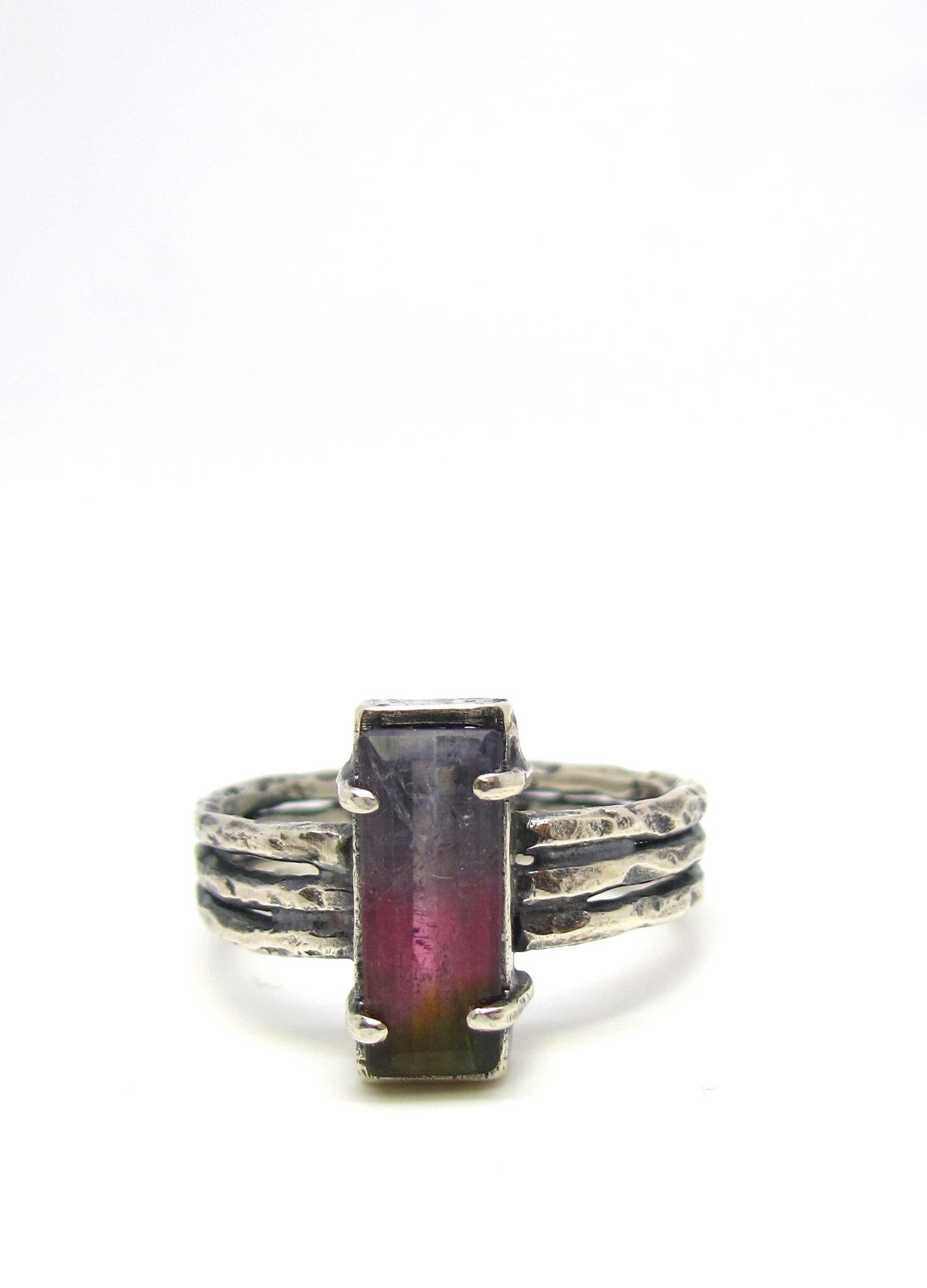 Tri-Color Tourmaline Ring
