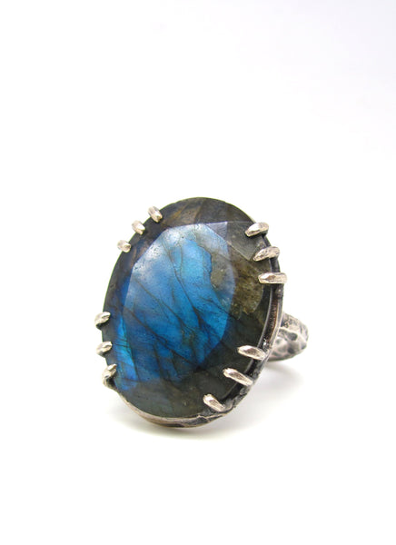 Indigo Blue Labradorite Ring