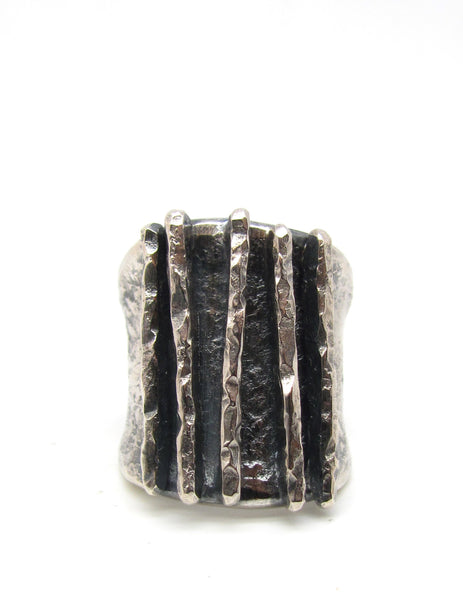 Hammered Lines Ring