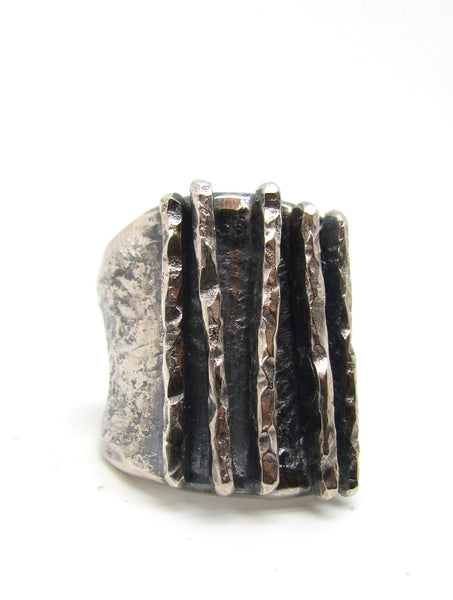 Hammered Lines Ring