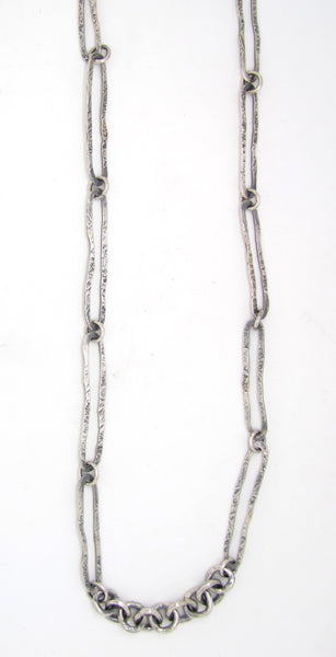 Single Strand of Silver Oval Sketches