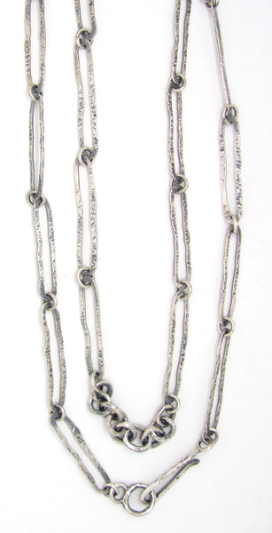 Single Strand of Silver Oval Sketches