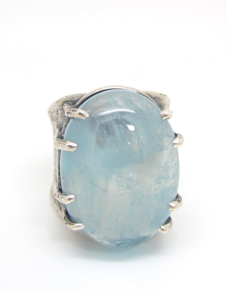 Icy Blue Aquamarine Ring
