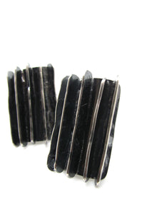 Five Lines Shield Earrings